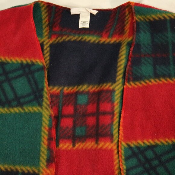 Vtg FASHIONS BY SHELL Dallas Plaid Patchwork Vest - Picture 2 of 13
